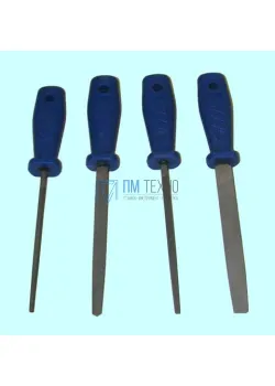 Набор напильников из 4шт. 150мм №2 с пластмассовой ручкой (A14) 