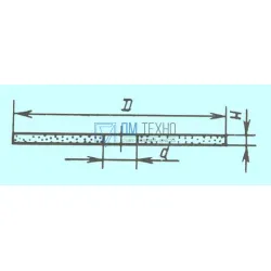 Круг отрезной армированный 180х4,0х22 по камню красный тип 27