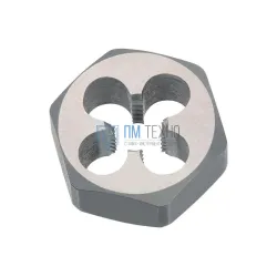 Плашка М  3,0 (0,5) шестигранная 9ХС, S 19мм  6g DIN382