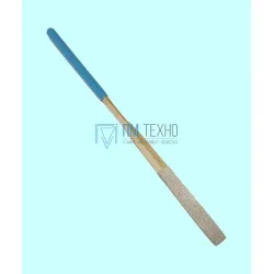 Надфиль Алмазный ромбический L160х4 тупоносый с обрезиненной ручкой