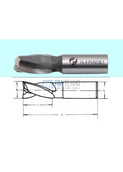 Фреза Шпоночная d 5,0х 8х40 ц/х Р6М5К5 
