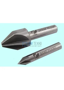 Зенковка d  8,0х12.0х 48 конус  60° dхв=8мм Р6АМ5 ц/х Z=6 DIN334A 