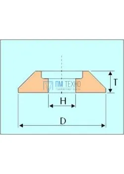 Круг 3П 300х13х127 14А 40 СТ1 для заточки пил (бакелитовый)