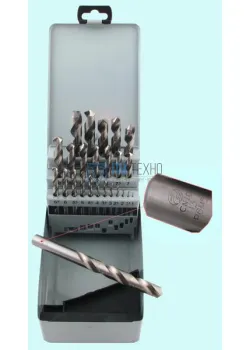 Набор сверл По металлу из 25 шт. (d1-13мм) вышлиф. Р6М5 в метал. футляре