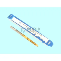 Метчик М 2,5 (0,45) м/р.HSSЕ-V (GV3) винтовая канавка, покрытие TiN ISO 529 