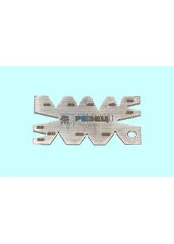 Шаблон для заточки резьбовых резцов для метрической и дюймовой резьбы 