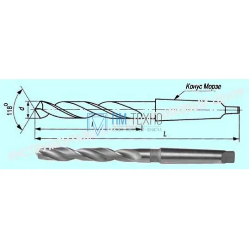 Сверло d 36,0  к/х Р6М5
