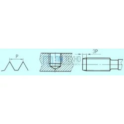 Метчик М 5,0 (0,8) м/р.Р6М5 для глухих отверстий