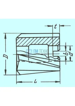 Зенкер Насадной 65,0х60х27 (№2) ВК8 (поле допуска +0.12/+0.06)