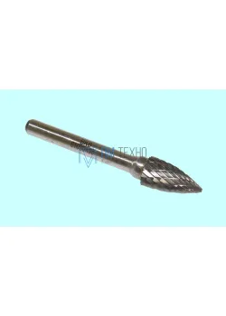 Борфреза тв.спл. гипербол.с точеч.торц.  d10х20х6х65 Х-образн.насечка  (G10 20Х06) 