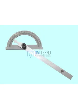 Угломер-транспортир с нониусом d  80 линейка L120,цена дел. 1град. 