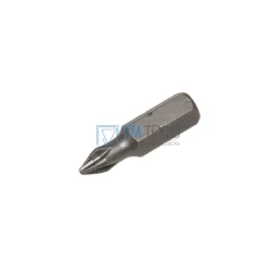 Биты крестовые РН1х 25мм S2 с насечкой DIN3126 хв-к С1/4 PROFI 