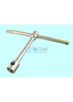 Ключ Торцевой балонный  32 х 38мм прямой L-400мм с воротком, цинк CrV (LT014) 