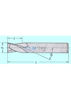 Фреза Шпоночная d 2,0х 5х35 ц/х ВК8 цельная (dхв.=3мм)