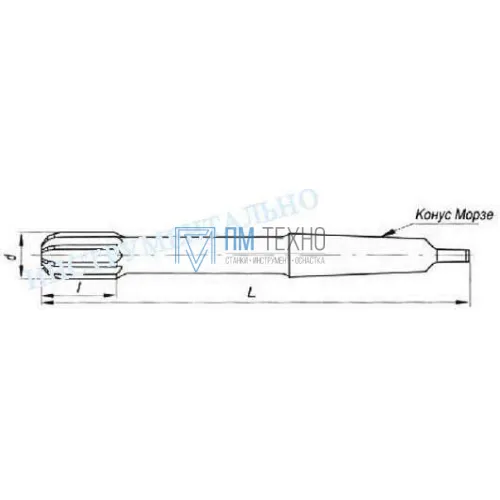 Развертка d 30,0 Н8 к/х машинная Р6АМ5 (73х281) 