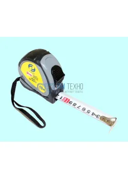 Рулетка  10 метров х 25мм с фиксатором 