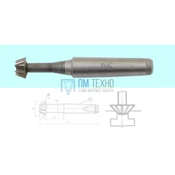 Фреза Концевая угловая d19,0х 9х117 угол 70° к/х  Р6М5 Z=6 КМ2 (без маркировки марки стали)