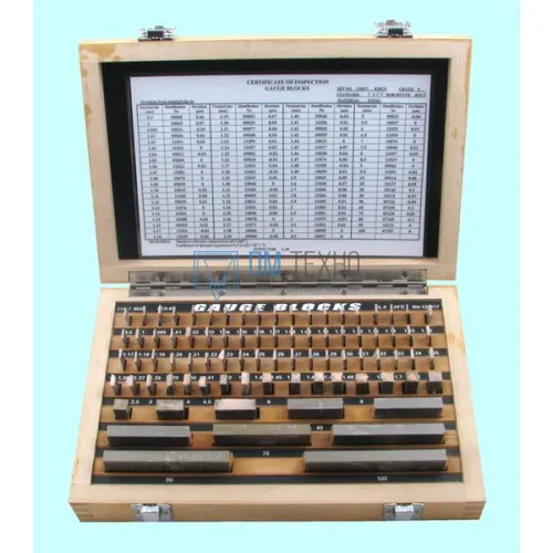 Наборы концевых мер длины № 1, кл.точн.1 (83 меры от 0,5 до 100мм) 