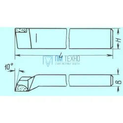 Резец Проходной упорный отогнутый 32х20х170 Т5К10