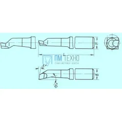 Резец Расточной 25х25х200 ВК8 для глухих отверстий