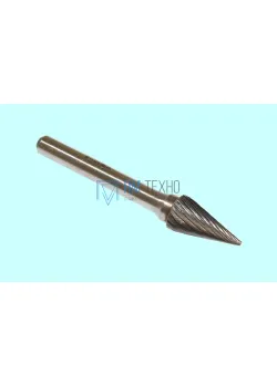 Борфреза тв.спл. конич.  d 8х20х6х65 22° спиральная насечка (М08 20М06) 