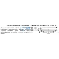 Круг алмазный 12А2-20град.(тарельчатый) 200х10х2х22х51 АС4 100/80 100% В2-01 53,0 карат