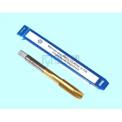 Метчик М 8,0 (1,25) м/р.HSSЕ-V (GV3) спиральная подточка, покрытие TiN ISO 529 