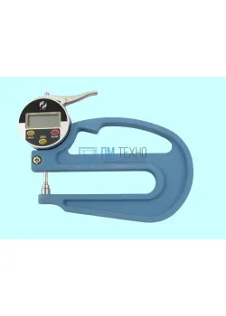 Толщиномер индикаторный электронный (0-10мм), цена дел. 0,01мм, L120мм 