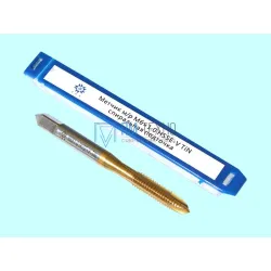 Метчик М 6,0 (1,0) м/р.HSSЕ-V (GV3) спиральная подточка, покрытие TiN ISO 529 