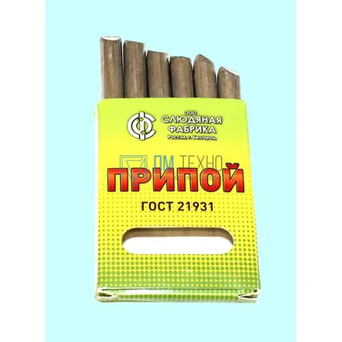 Припой ПОС-61, 150гр. ПТ КР8,0(стержни d8мм) ГОСТ 21931-76