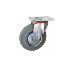 Колесо поворотное серая резина SC 55 f 125 мм