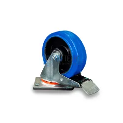 Колесо поворотное резина SRCLb 63 160 мм с тормозом 
(F)
