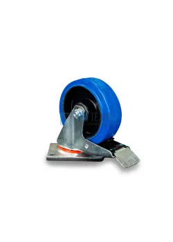 Колесо поворотное резина SRCLb 63 160 мм с тормозом 
(F)