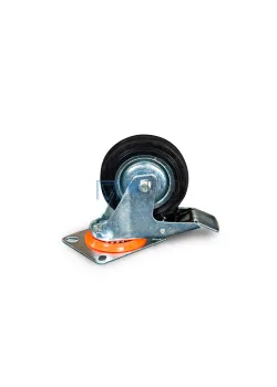 Колесо поворотное резина SCb 42 100 мм с тормозом 
(N)