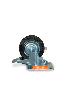 Колесо поворотное резина SCb 63 160 мм с тормозом 
(Y)