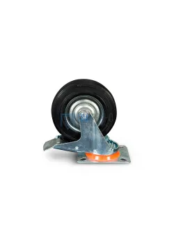 Колесо поворотное резина SRCLb 55 125 мм с тормозом 
(N)