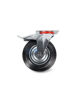 Колесо поворотное резина SCb 55 125 мм с тормозом 
(F)