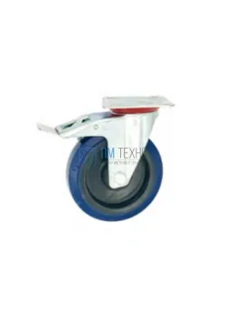 Колесо поворотное резина SRCLb 93 75 мм с тормозом 
(F)
