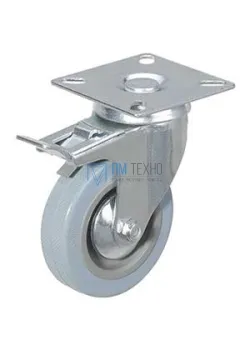 Колесо аппаратное поворотное SCgb 55 125 мм 
с тормозом (F)