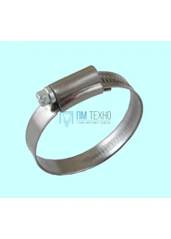 Хомут червячный  CNIC  16-25/9.7мм W4 нержавеющая сталь, усиленный BS5315 (67-2D1625)