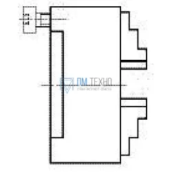 Патрон токарный d 200 мм 3-х кулачковый тип 3204 DIN 6350 (аналог Польского) 