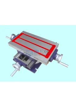 Стол 2-х координатный поворотный 425х240х165мм (АКР-1-304) 