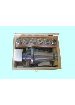 Патрон Цанговый с хвостовиком 7:24-50 ГОСТ 25827 исп.1 М24х3.0 с набором цанг ER50 из  6шт (12-32мм) 