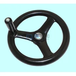 Маховик 125х12х30х4мм (DxdxHxb) с  3-мя спицами, бакелит 