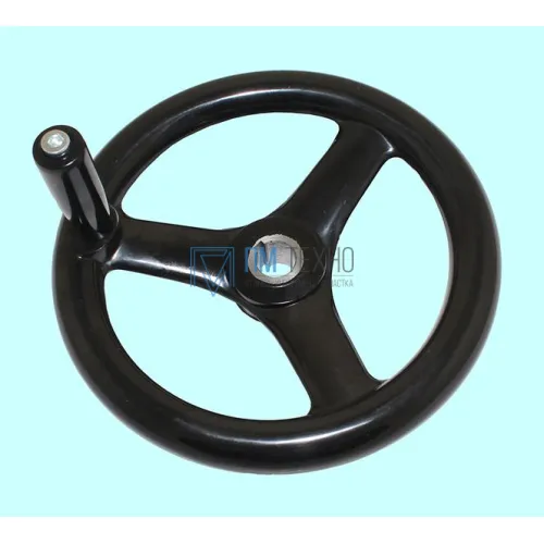 Маховик 125х12х30х4мм (DxdxHxb) с  3-мя спицами, бакелит 