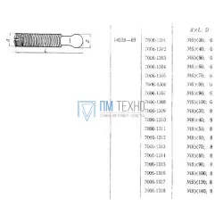 Винт с шаровой головкой М8х1,25х120 (7006-1317) ГОСТ 14539-69
