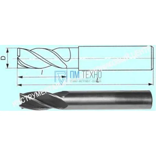 Фреза Концевая d22,0х 38х104 ц/х Р6М5  Z=4