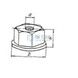 Гайка Шестигранная М6х11 D16мм с буртиком