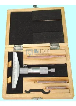 Глубиномер микрометрический ГМ 0- 75мм (0,01) 