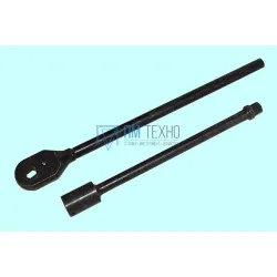 Ключ Торцевой прямой 27мм L500мм оксид. с трещеткой L650мм (Д49.181.94 СПЧ)